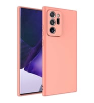 Samsung Galaxy Note 20 Ultra Kılıf İçi Kadife Lansman Kapak (Turuncu)