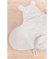 Welsoft Kız/Erkek Bebek Kundak Bebek Battaniye (Krem)