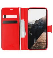 Oppo A5 2020 Kılıf Case, Suni Deri, Kartlık Cüzdan Bölmeli Mıknatıslı Kapatma kopçalı Standlı Kapaklı Kılıf (Kırmızı)