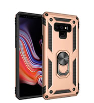 Microsonic Samsung Galaxy Note 9 Kılıf Military Ring Holder (Gold)