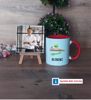 Ziraat Mühendisi Fotoğraflı Dekoratif Taş, Kupa Bardak Beyaz Hediye (Model 2)