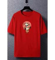 Unisex Shinobi Baskılı T-shirt (Kırmızı)