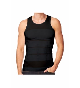 Form Angel Erkek Beden İnceltici Slim Fit Korse Atlet 1 Adet - 6012  (Siyah)