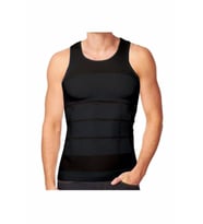 Form Angel Erkek Beden İnceltici Slim Fit Korse Atlet 1 Adet - 6012  (Siyah)