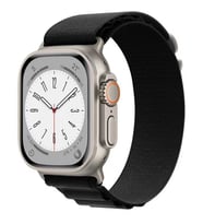 Apple Watch 38mm Zore KRD-74 Hasır Kordon (Siyah)