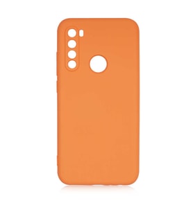 Xiaomi Redmi Note 8 Kılıf Özel Orijinal Lansman Serisi, İçi Kadife, Pürüzsüz Yumuşak ve Mat TPU Silikon (Turuncu)