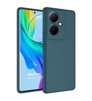 Microsonic Vivo V29 Lite 5G Kılıf Groovy Soft Siyah (Koyu Yeşil)
