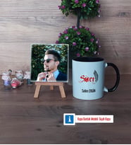 Savcı Fotoğraflı Dekoratif Taş, Kupa Bardak Beyaz Hediye (Model 11)