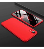Apple iPhone XR 6.1 Kılıf Zore Ays Full Koruma Kılıf (Kırmızı)