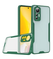 Xiaomi Mi 12 Lite Kılıf Parfe Kenarları Pastel Renk Silikon Kılıf (Koyu Yeşil)
