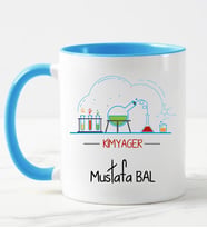Kimyager Kupa Bardağı (Mavi)