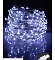 HİDZ Tel Led Işık 3 Metre  USB Girişli (Beyaz)