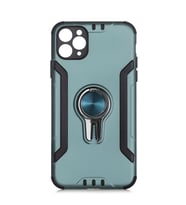 iPhone 11 Pro Kılıf Stand Olma Özellikli Araç Tutuculu Ko ko Kılıf (Yeşil)