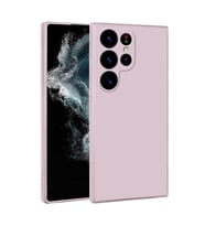 Galaxy S23 Ultra Kılıf Zore Premier Silikon Kılıf (Rose)