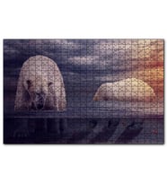 Cakapuzzle Kutup Ayıları Okyanus ve Günbatımı  Puzzle Yapboz MDF (Ahşap) (1000 Parça)