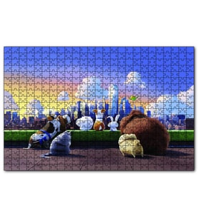 Cakapuzzle Evcil Hayvanların Gökdelen Denizi  Puzzle Yapboz MDF (Ahşap) (500 Parça)