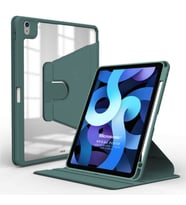 Microsonic Apple iPad Air 11 2024 Kılıf (A2902-A2903) Regal Folio Siyah (Koyu Yeşil)