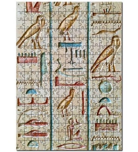 Cakapuzzle Mısır hiyeroglifleri Görsel Puzzle Yapboz MDF (Ahşap) (255 Parça)