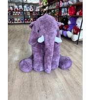 Peluş Fil Oyuncak 150 Cm Dev Boy - Koca Boy, Sevimli ve Renkli (Mor)