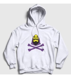 Presmono Unisex Beyaz Skeletor İskeletor He Man Kapüşonlu Sweatshirt 434079tt (Beyaz)