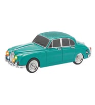 Klasik Araba Jaguar Mark II 1967 Model 10W Bluetooth Hoparlör Fm Radyo USB Tf Aux Destekli Speaker (Turkuaz)