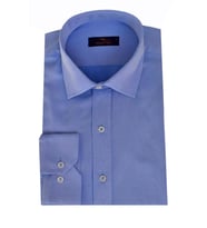 Erkek Uzun Kol Gömlek Silim Fit Armürlü BGL-ST01909 (Mavi)