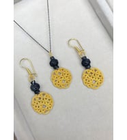 Gümüş Kazaziye Aşk Düğümü Kolye Küpe Set : Gümüş-Altın : Beyaz : Gümüş : Siyah-Gümüş : Siyah-Altın (Altın-Siyah)