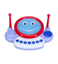UJ Toys Işıklı Müzikli Notalı Neşeli Pilli Davul (Mor)
