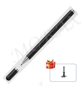 Dokunmatik Tablet Telefon Kalemi +1 Yedek Uç Renk Geçişli Passive Stylus Bilgisa (Siyah)