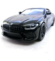 Kinsmart Bmw M8 Diecast Çek Bırak Model Araba 1:34 Ölçek (Siyah)