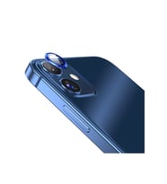 BİNANO Mini Metal Ring Iphone 11/12/12 Mini Lens Koruyucu 2'li Takım (Mavi)