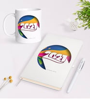 BK Gift Kişiye Özel 2024 Mutlu Yıllar Siyah Defter Kalem ve Kupa Seti-10 (Model 2)