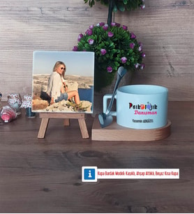 Psikolojik Danışman Fotoğraflı Dekoratif Taş, Kupa Bardak Beyaz Hediye Psikolojik Danışmana Hediye (Model 8)