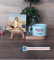 Psikolojik Danışman Fotoğraflı Dekoratif Taş, Kupa Bardak Beyaz Hediye Psikolojik Danışmana Hediye (Model 8)