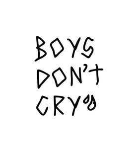 Boys Dont Cry Araba Sticker siyah 15x17 CM (Siyah)