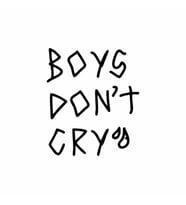 Boys Dont Cry Araba Sticker siyah 15x17 CM (Siyah)