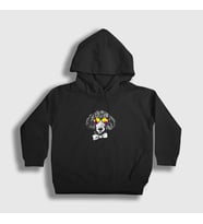 Presmono Unisex Çocuk Beyaz Poodle Dog Köpek Kapüşonlu Sweatshirt 409837tt (Siyah)