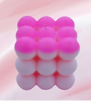 KARE BUBBLE KOKULU MUM (Fuşya)