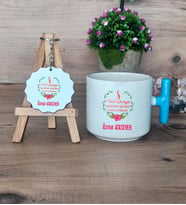 Kadınlar Günü Hediye Seti Kupa Bardak T Kulplu ve Anahtarlık 8 Mart Hediyesi (Model 3)