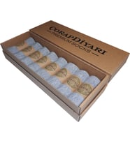 Çorapdiyari Premium 8'li Dikişsiz Bambu Erkek Spor Bilek Patik Çorap (Gri)