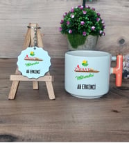 Ziraat Mühendisi Hediye Seti Kupa Bardak T Kulplu ve Anahtarlık Mühendisler Günü Hediyesi (Model 7)