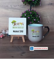 Orman Mühendisi Dekoratif Taş, Kupa Bardak Kırmızı Hediye (Model 9)