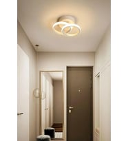 Jolly Modern Tasarım Salon - Mutfak - Hol Beyaz Led 2 Li Avize (Beyaz)