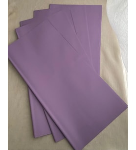 Çiçek Buket Kağıdı - Çiçek Ambalaj Kağıdı - Pembe - Altın Kenarlı -  58x58 cm - 5 Adet (Mor)