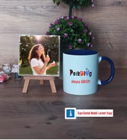 Psikolog Fotoğraflı Dekoratif Taş, Kupa Bardak Beyaz Hediye (Model 3)
