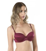 Fabony Bayan Basic Boş Cup Desteksiz Kulaklı Sütyen 3060 (Bordo)