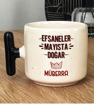 Kişiye Özel Efsaneler Mayısta Doğar Hediye T Kupa Bardak Doğum Günü Hediyesi (Siyah)