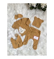 Bear Minimal Taş 5'li Yenidoğan Hastane (Hardal)