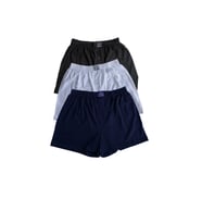 Malabadi 3 lü Paket Geniş Model Büyük Beden Boxer 024 Erkek Boxer 3M2400 (Beyaz - Lacivert)