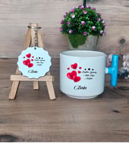 Sevgiliye Hediye Hediye Seti Kupa Bardak T Kulplu ve Anahtarlık Sevgililer Günü Hediyesi (Model 3)